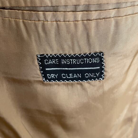 Armani Collezioni 100% Cashmere Blazer Jacket Camel Tan Barney's NY Career 10 M - Picture 5 of 8